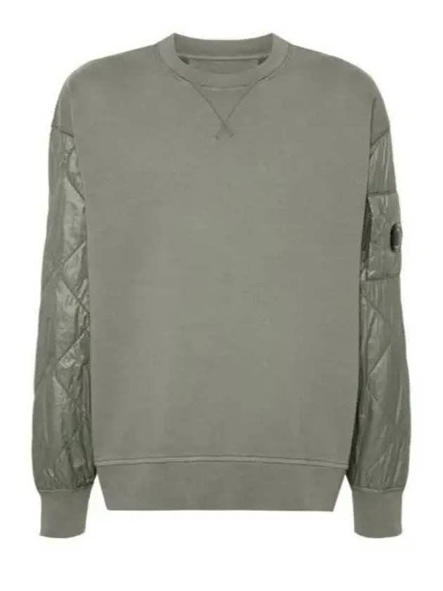 Quilted panel crew neck sweatshirt 17CMSS003A005835M - CP COMPANY - BALAAN 2