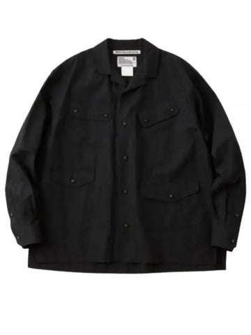 white MOUNTAINEERING OPEN COLLAR SHIRT WM2371105 BLACK - WHITE MOUNTAINEERING - BALAAN 1