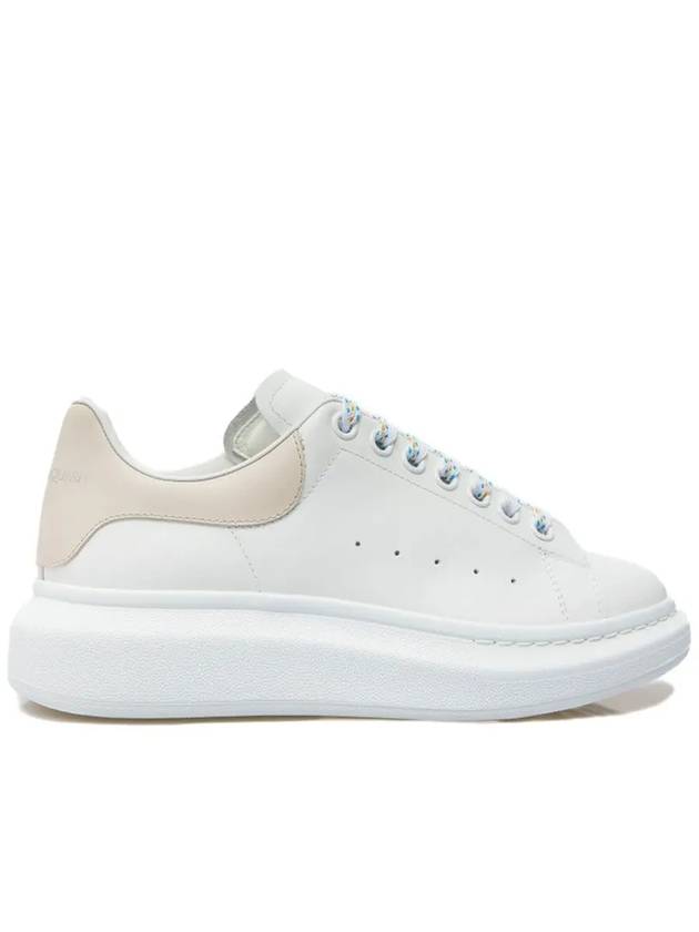 Oversized Leather Low Top Sneakers White - ALEXANDER MCQUEEN - BALAAN 3