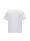 Small Heart Logo Boxy Fit Short Sleeve T-Shirt White - AMI - BALAAN 3