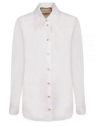 Cotton Shirt White - GUCCI - BALAAN 2