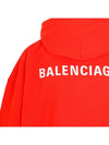 Women's Logo Embroidered Hooded Top Red - BALENCIAGA - BALAAN 3