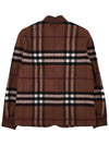 Quilted Check Wool Blend Bomber Jacket Dark Birch Brown - BURBERRY - BALAAN 3