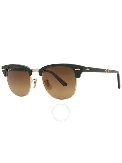 Ray Ban Clubmaster Folding Brown Gradient Square Unisex Sunglasses RB2176 136885 51 - RAY-BAN - BALAAN 2