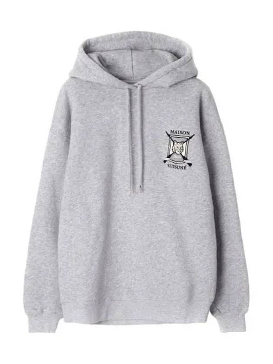 College Fox Embroidered Comfort Hoodie Women - MAISON KITSUNE - BALAAN 1