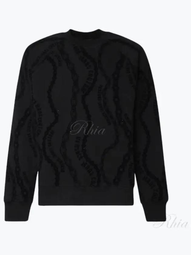 Chain Couture Relaxed Fit Sweatshirt 77GAI3X0 FS167 899 - VERSACE - BALAAN 1