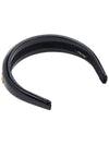 Logo Patent Leather Headband Black - MIU MIU - BALAAN 6