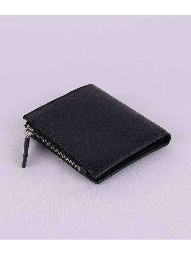 Men's Logo Saffiano Half Wallet Black - PRADA - BALAAN 5