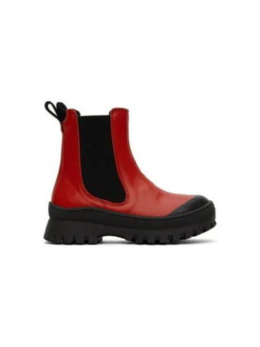 Kids Leather Chelsea Boots Red 222379M70802204 - MARNI - BALAAN 1