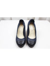 Navy blue banding pumps heel size 36 5 - CHANEL - BALAAN 2