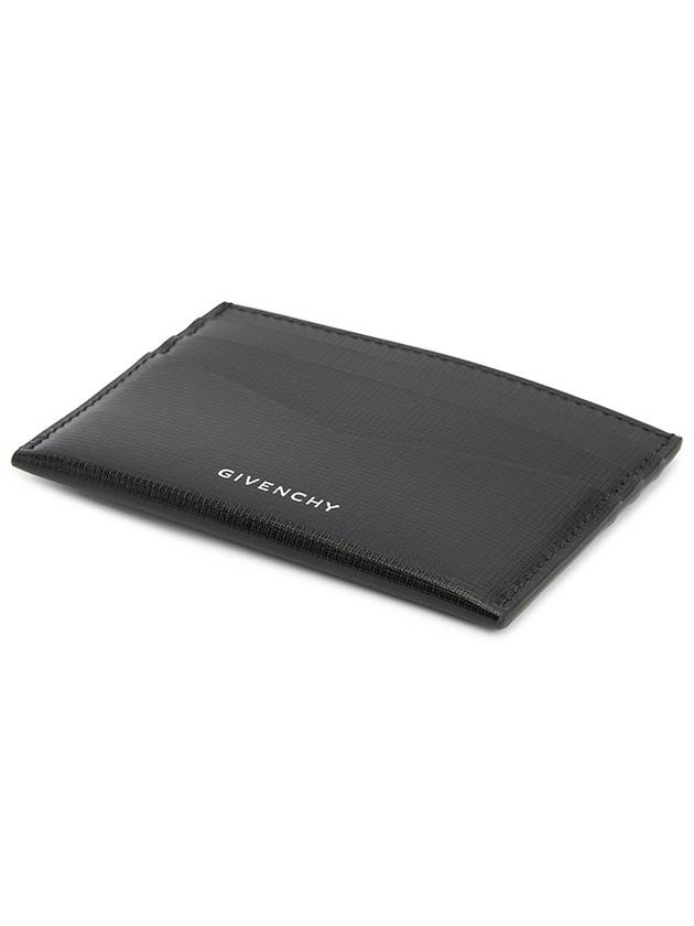 Logo Leather Card Wallet Black - GIVENCHY - BALAAN 4