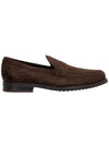 Men's Suede Loafers Brown - TOD'S - BALAAN.