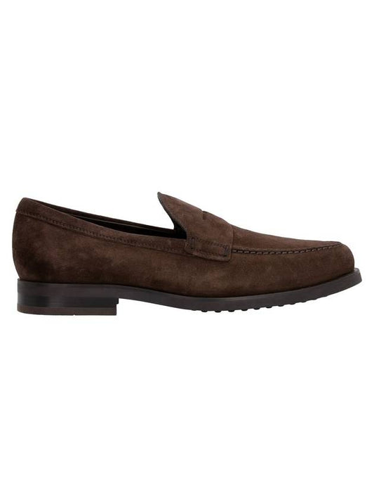 Men's Suede Loafers Brown - TOD'S - BALAAN 1