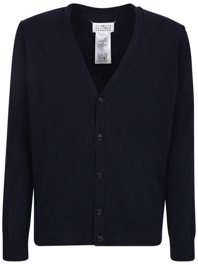 Cashmere Back Stitch Cardigan Navy - MAISON MARGIELA - BALAAN 2