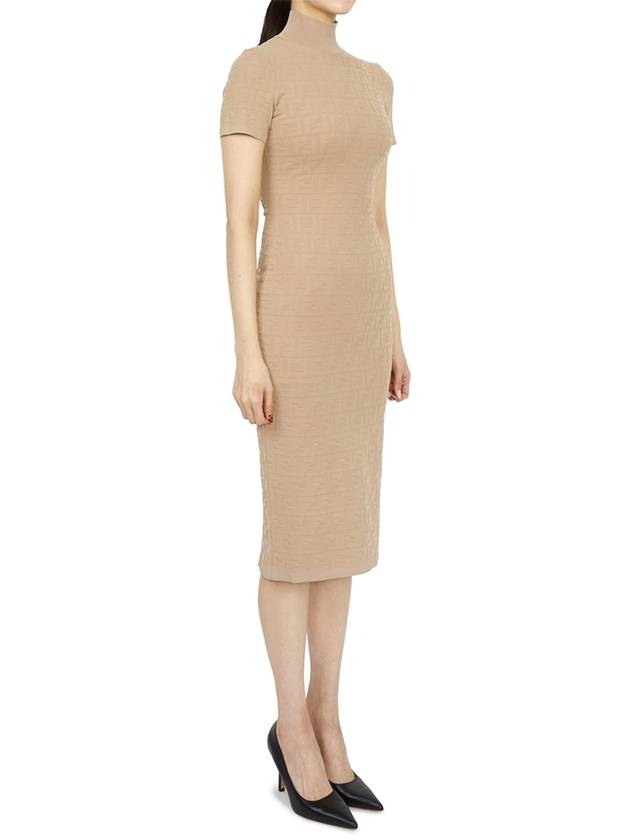 Women s short sleeve long dress FZDB15 ANJP F1KE0 013 - FENDI - BALAAN 4