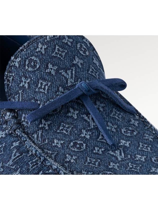 LV Driver Monogram Driving Shoes Blue - LOUIS VUITTON - BALAAN 5