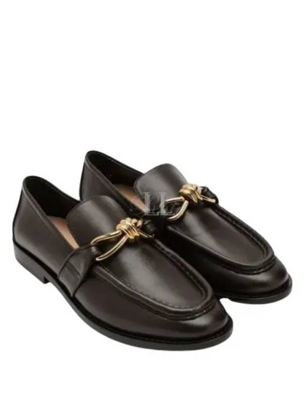 Astaire Leather Loafers Brown - BOTTEGA VENETA - BALAAN 2