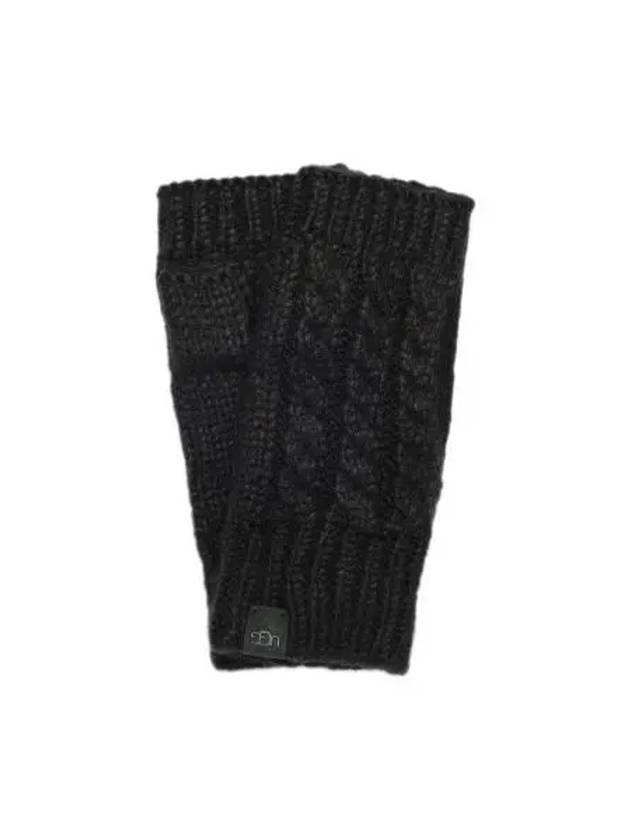 Cable fingerless gloves 100574 BLACK - UGG - BALAAN 1