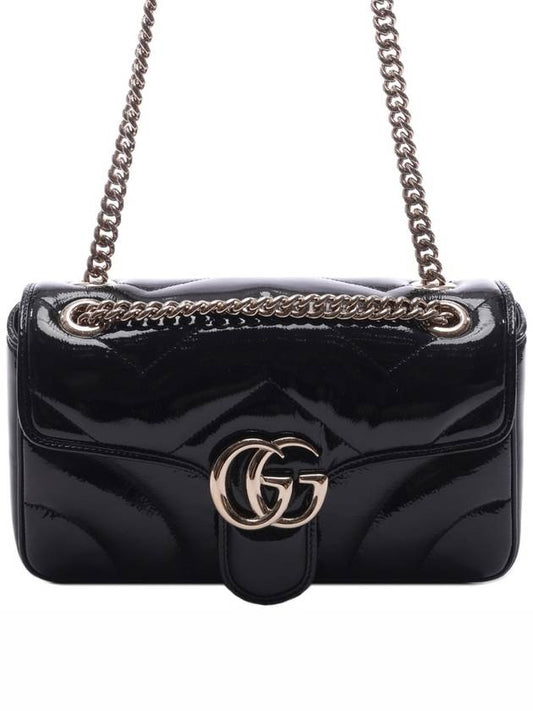 GG Marmont Small Shoulder Bag Gold Black - GUCCI - BALAAN 2