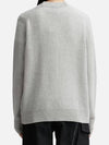 Baby Fox Patch Boxy Cardigan Light Grey Melange - MAISON KITSUNE - BALAAN 10