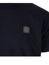 Men's Logo Short Sleeve T-Shirt Navy - STONE ISLAND - BALAAN 6