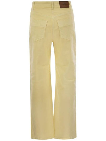 Dyed cotton jeans with logo charm - ELISABETTA FRANCHI - BALAAN 2