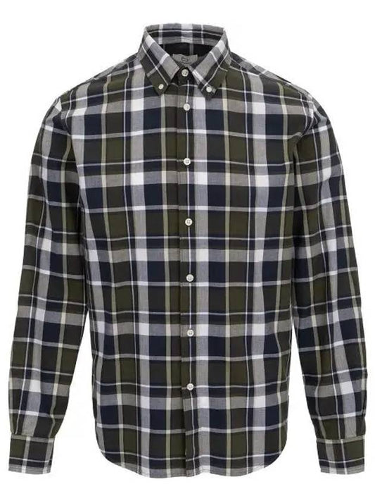 POPLIN MADRAS SHIRT CFWOSI0100MRUT3344 6325 Poplin Madras shirt - WOOLRICH - BALAAN 1