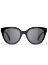 Eyewear Burtterfly Acetate Sunglasses Black - CHANEL - BALAAN 2