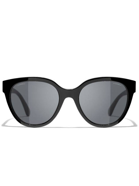 Eyewear Burtterfly Acetate Sunglasses Black - CHANEL - BALAAN 2