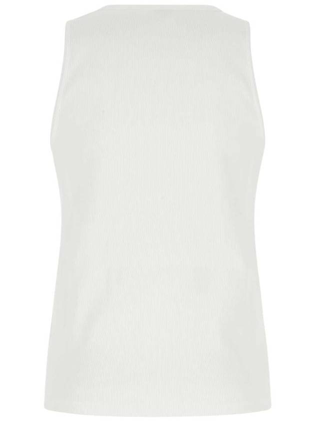 Men's Stretch Cotton Sleeveless Chalk - BOTTEGA VENETA - BALAAN 3