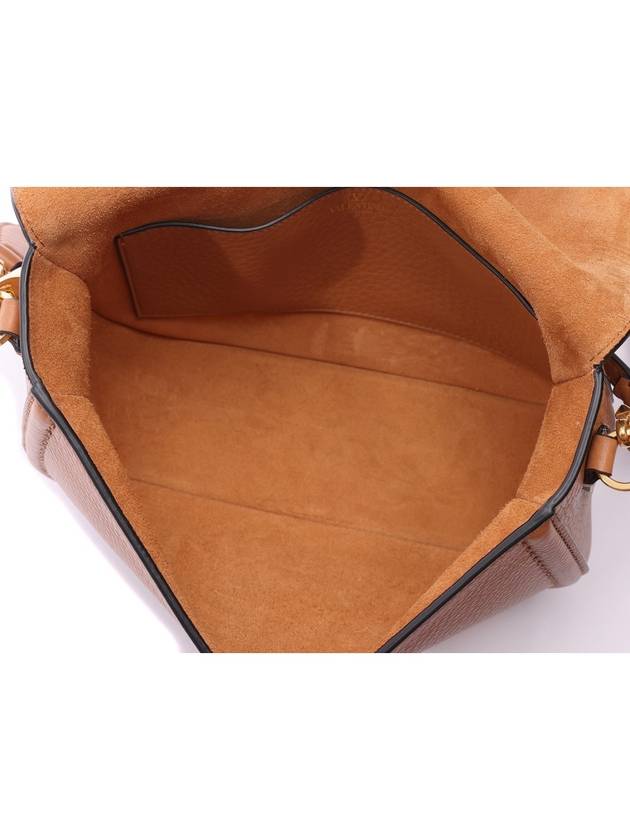 Alltime Soft Grain Calfskin Shoulder Bag Brown - VALENTINO - BALAAN 7