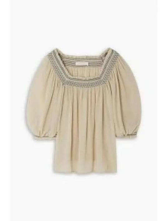 See by Chloe Off shoulder blouse beige CHS23SHT09024 1258488 - CHLOE - BALAAN 1