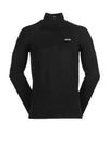 Logo Detail Zipper Neck Cotton Blend Knit Top Black - HUGO BOSS - BALAAN 2