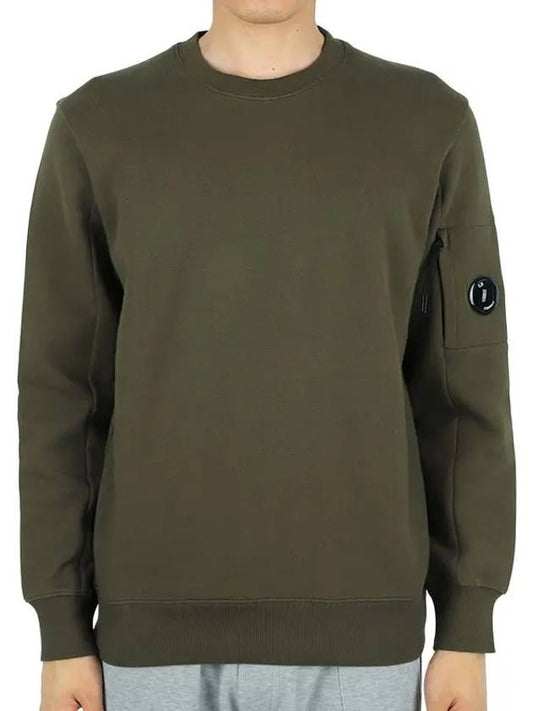 Diagonal Raised Fleece Sweatshirt Ivy Green - CP COMPANY - BALAAN 2