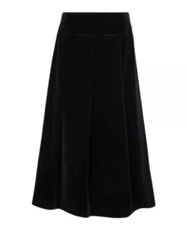 PARAGGI 29106043 002 29106043600 Paragi cotton velvet midi skirt - MAX MARA - BALAAN 1