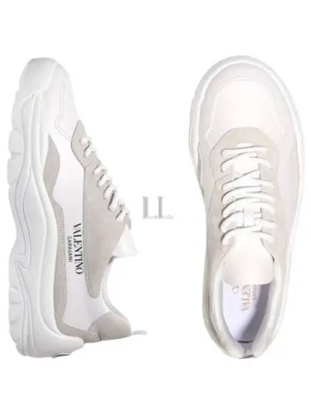 Gumboy Calfskin Low Top Sneakers White - VALENTINO - BALAAN 2