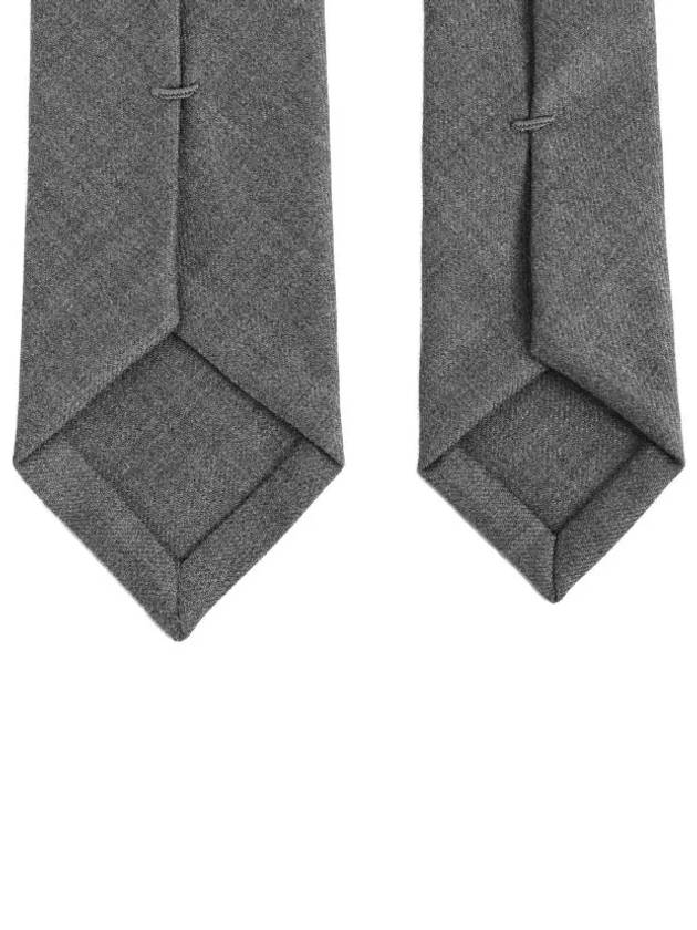 Super 120S Twill Tie Grey - THOM BROWNE - BALAAN 4