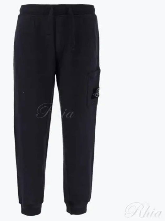 Men's Wappen Patch Jogger Pants Navy - STONE ISLAND - BALAAN 2