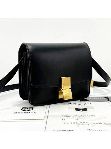 Classic box mini shoulder bag cross black - CELINE - BALAAN 1