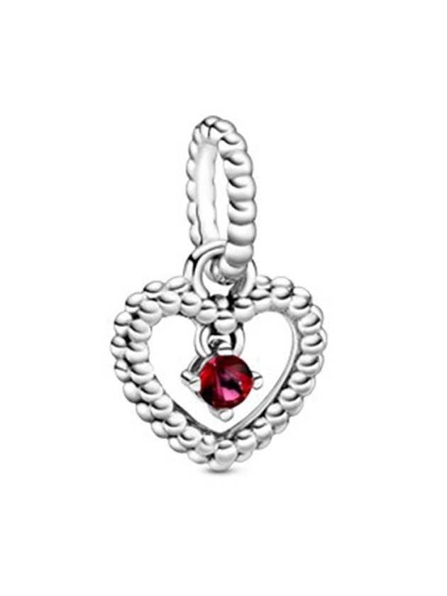 Blazing Beads Heart Dangle Charm Red - PANDORA - BALAAN 1