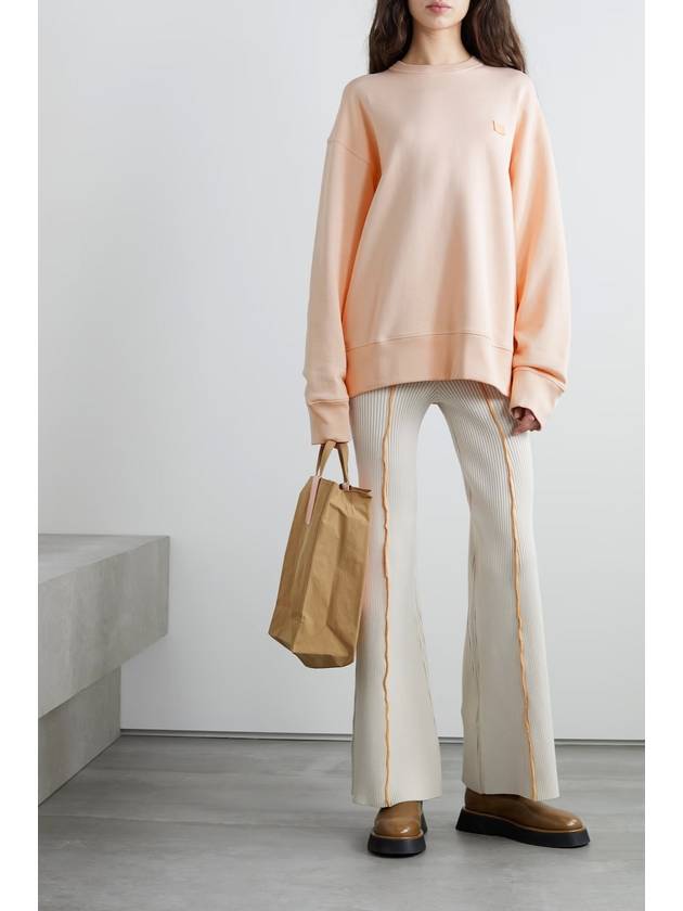 Face Patch Sweatshirt Powder Pink - ACNE STUDIOS - BALAAN 3