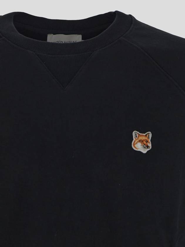 Fox Head Patch Regular Sweatshirt Black - MAISON KITSUNE - BALAAN 4