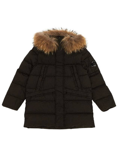 Kids U16 M.T.T.N. Goggle Down Parka Black - CP COMPANY - BALAAN 2