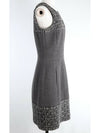 Tweed Gabrielle Leo constellation signature button point cashmere blend dress S size dress - CHANEL - BALAAN 4