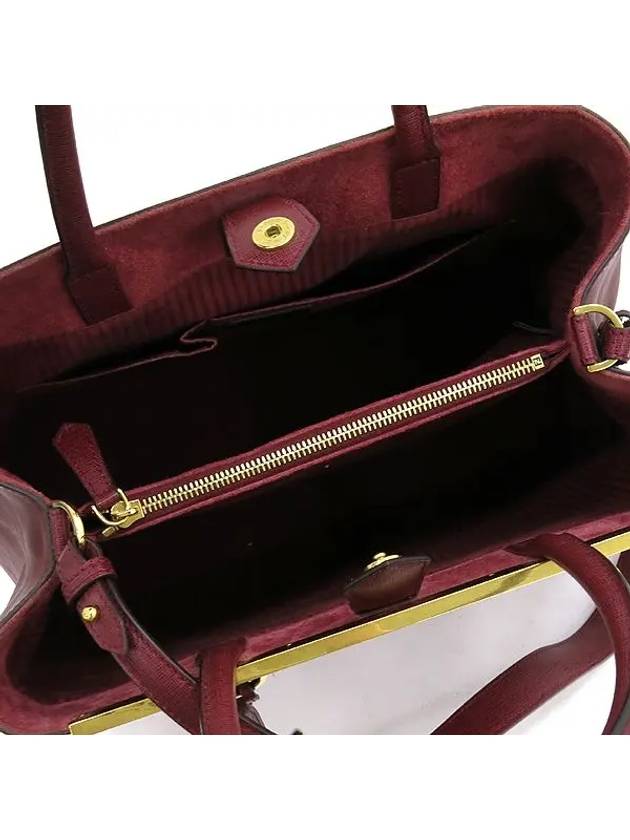 8BH250 Red wine color leather toujour tote bag shoulder strap 2WAY - FENDI - BALAAN 5