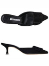 Maysail Suede Slingback Heel Black - MANOLO BLAHNIK - BALAAN 2