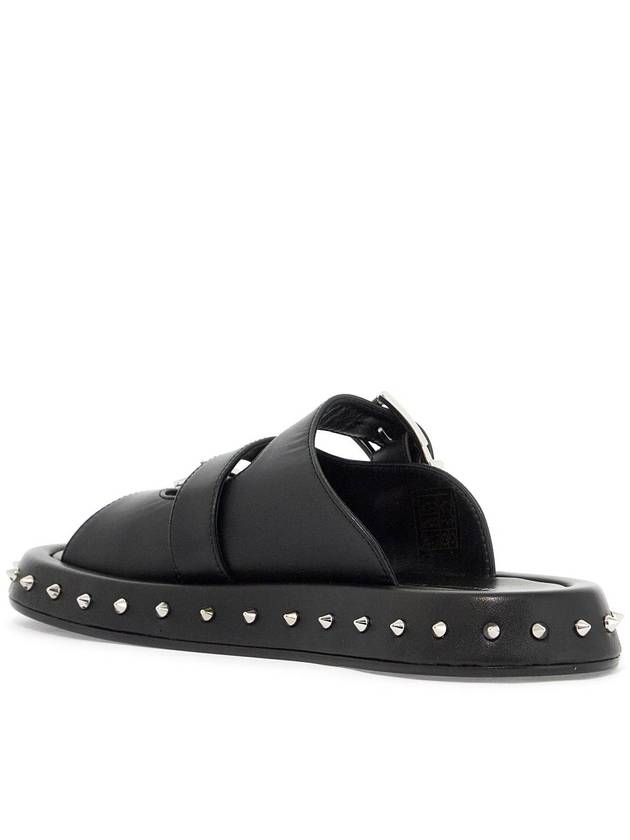 leather punk slides for ed - ALEXANDER MCQUEEN - BALAAN 3