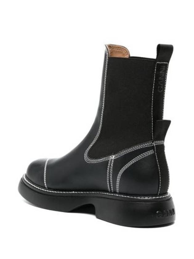 Everyday Mid Chelsea Boots Black - GANNI - BALAAN 4