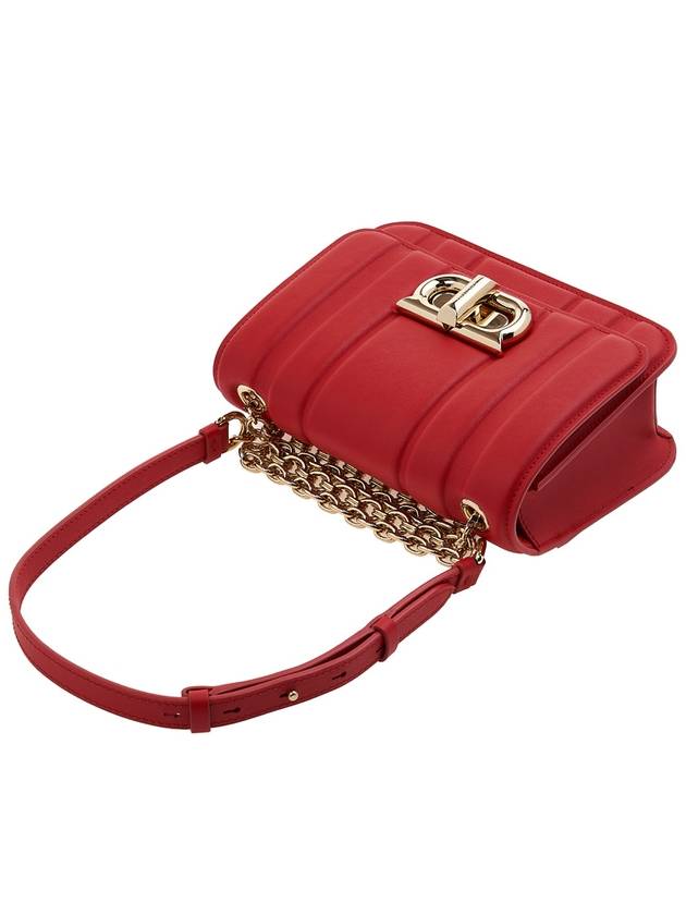 Women's New Gancini Shoulder Bag 21 4971 FLAME RED 0765518 - SALVATORE FERRAGAMO - BALAAN 4