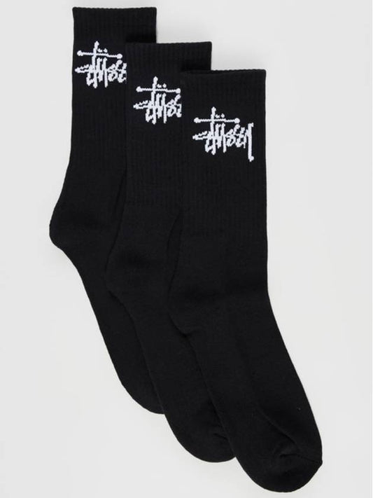 Graffiti Crew Socks 3 Pack Black - STUSSY - BALAAN 2